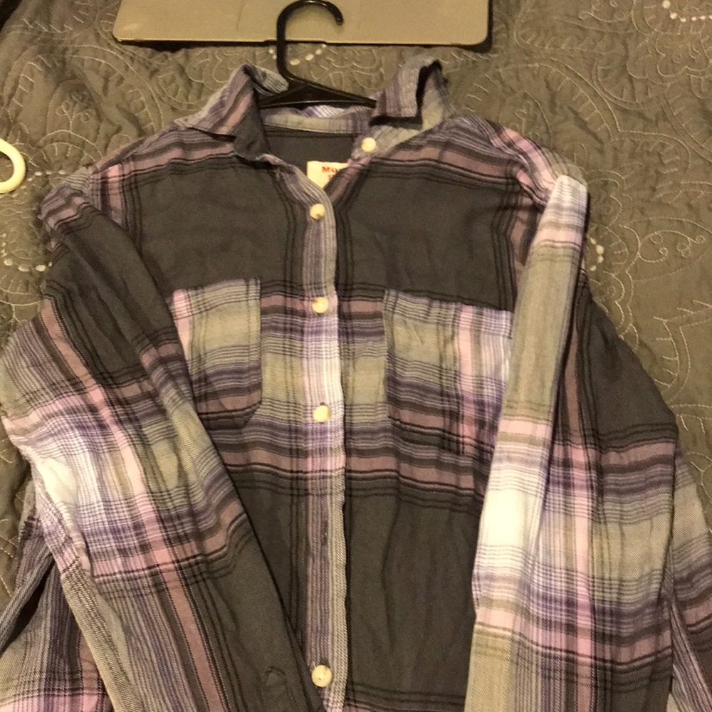 Purple and grey Mossimo flannel